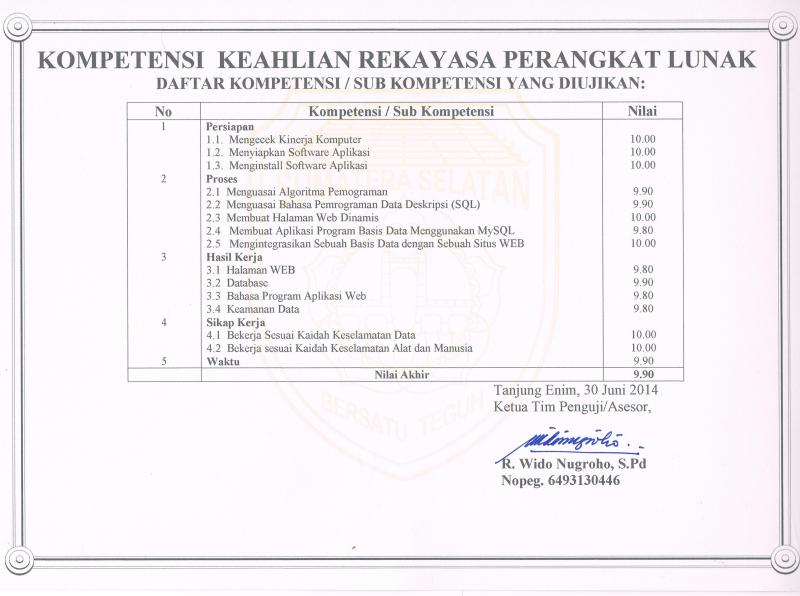 Certificate photo